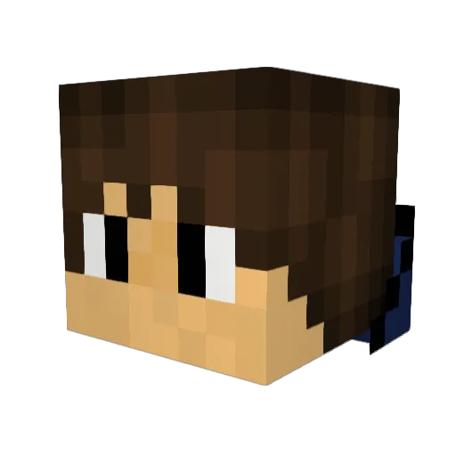 maximal112 Minecraft avatar head, 3D render