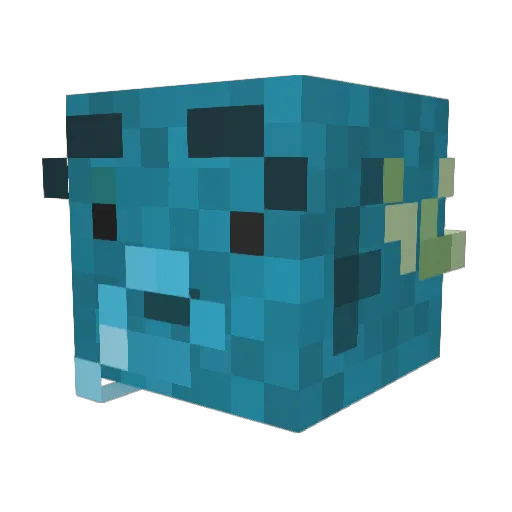 maximantoi Minecraft avatar head, 3D render