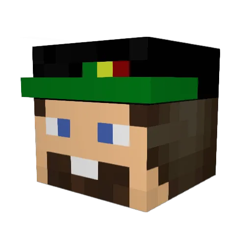 maximas4 Minecraft avatar head, 3D render