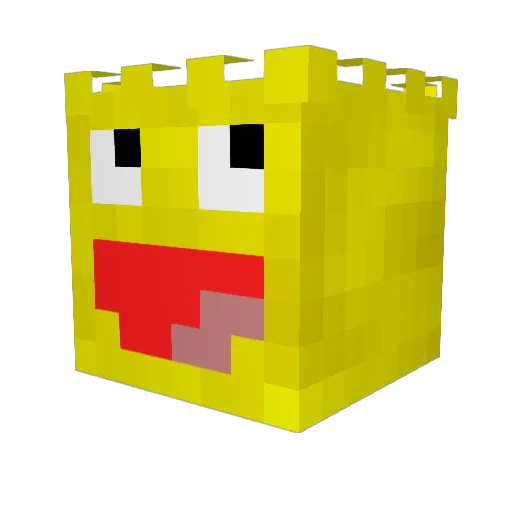 maximebelair Minecraft avatar head, 3D render
