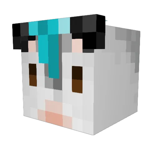 maximilliannnn Minecraft avatar head, 3D render