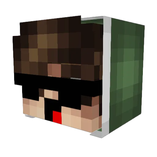 maximkaa_kek Minecraft avatar head, 3D render
