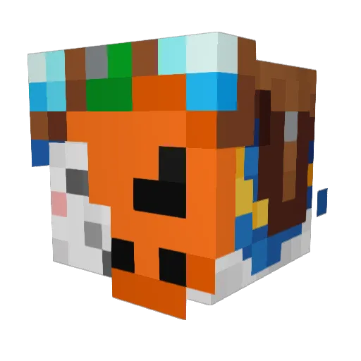 maximo155a Minecraft avatar head, 3D render