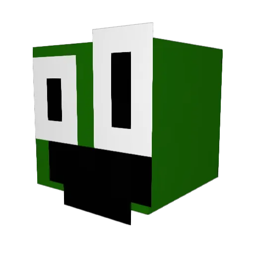 maximoarg Minecraft avatar head, 3D render
