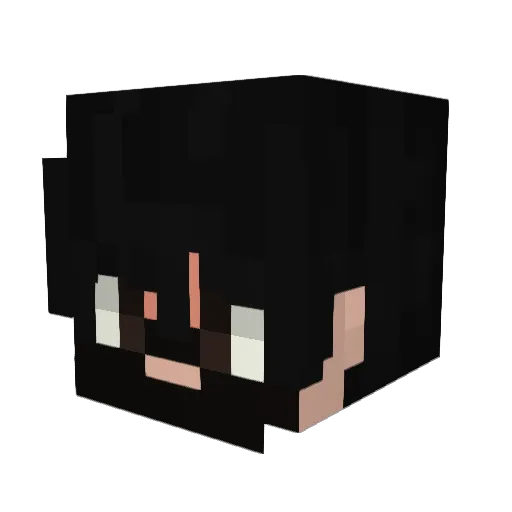 maximocag Minecraft avatar head, 3D render