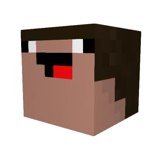 maximoferrando Minecraft avatar head, 3D render