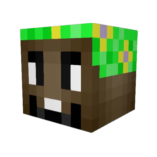 maximou7 Minecraft avatar head, 3D render