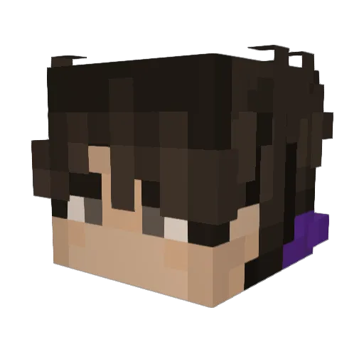 maximusoliver Minecraft avatar head, 3D render