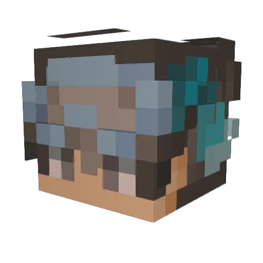 maximvan145 Minecraft avatar head, 3D render