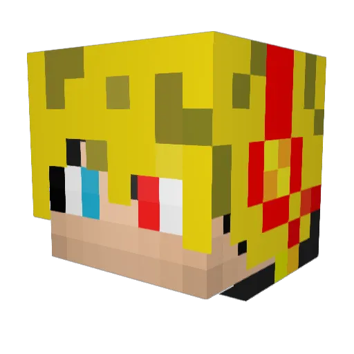 maximy2004 Minecraft avatar head, 3D render