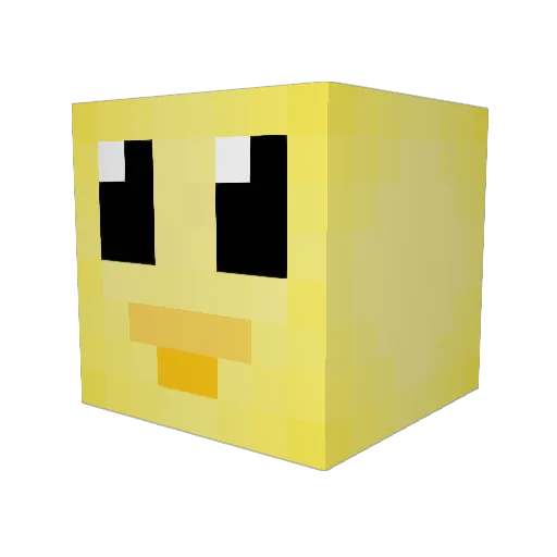 maxinator2222 Minecraft avatar head, 3D render