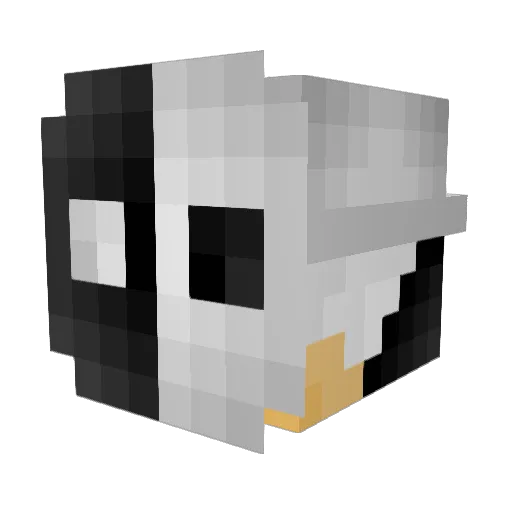 maxisntreal Minecraft avatar head, 3D render