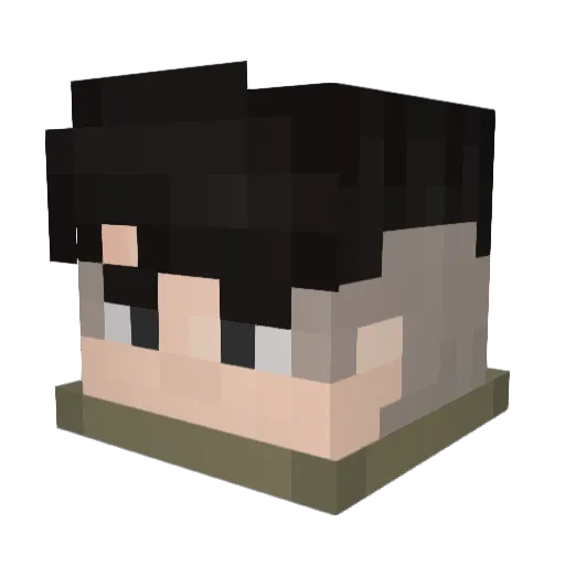 maxistking123 Minecraft avatar head, 3D render