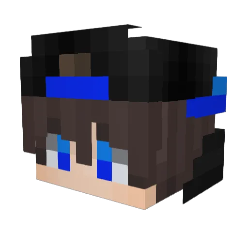 maxixr Minecraft avatar head, 3D render