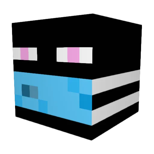 maxjmuk Minecraft avatar head, 3D render