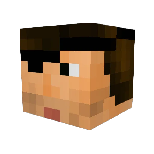 maxkeyzers Minecraft avatar head, 3D render