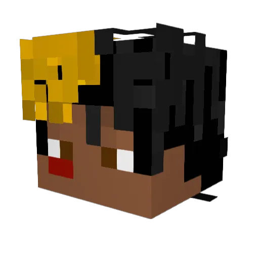 maxkoudijs Minecraft avatar head, 3D render