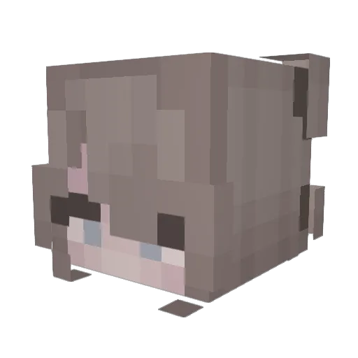 maxkuka Minecraft avatar head, 3D render