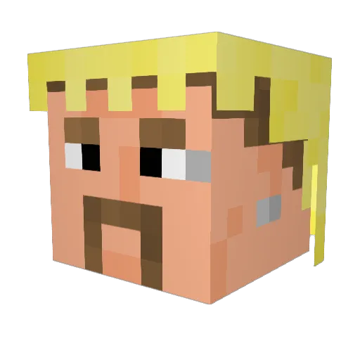 maxlogan06 Minecraft avatar head, 3D render