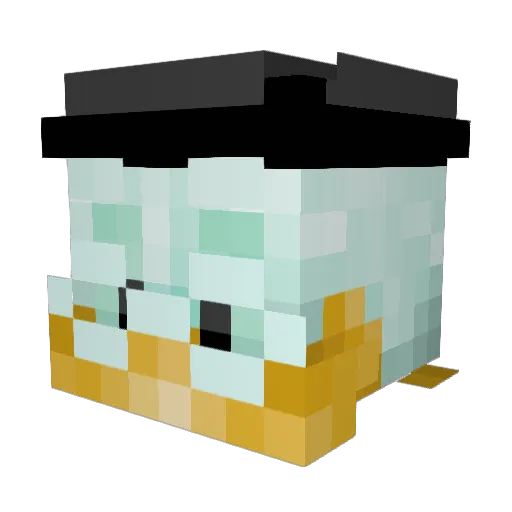 maxmad07 Minecraft avatar head, 3D render
