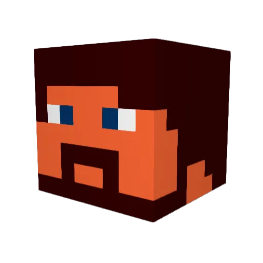 maxman4207 Minecraft avatar head, 3D render