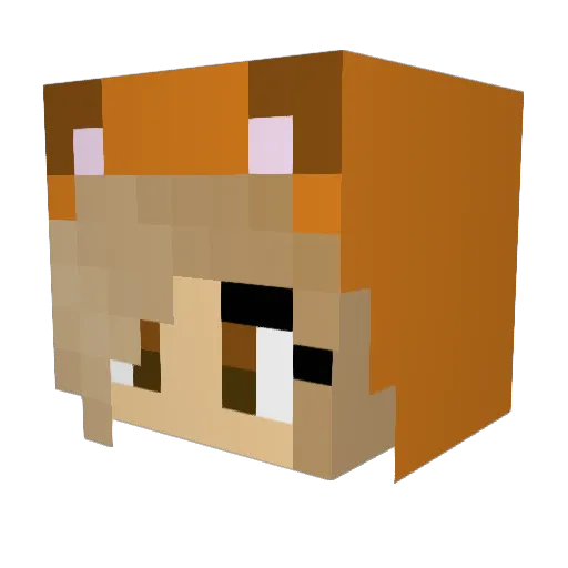 maxmanxman Minecraft avatar head, 3D render