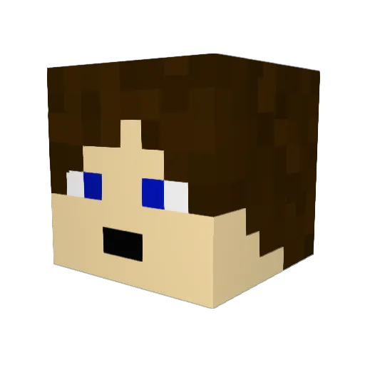 maxmart2603 Minecraft avatar head, 3D render