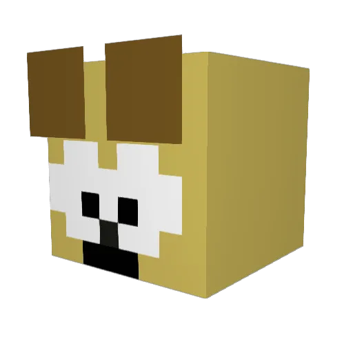 maxmax763 Minecraft avatar head, 3D render