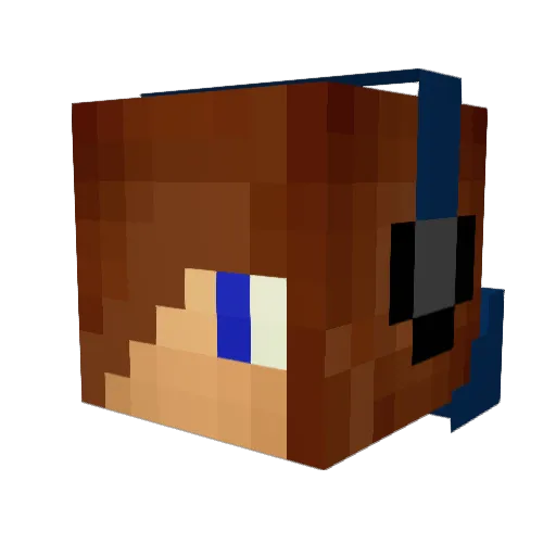 maxmichaelbrady Minecraft avatar head, 3D render
