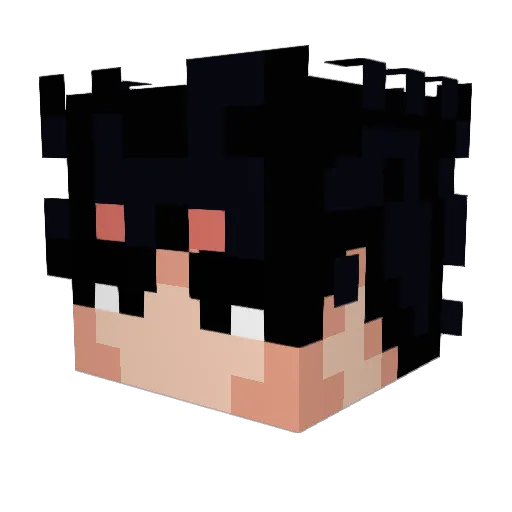 maxo__o Minecraft avatar head, 3D render