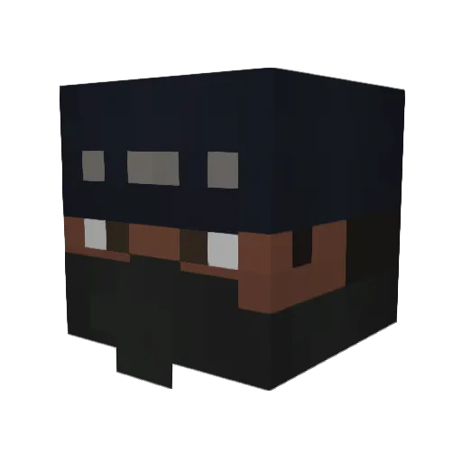 maxonik_ Minecraft avatar head, 3D render