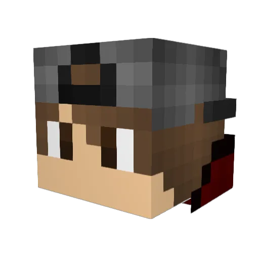 maxplays5 Minecraft avatar head, 3D render