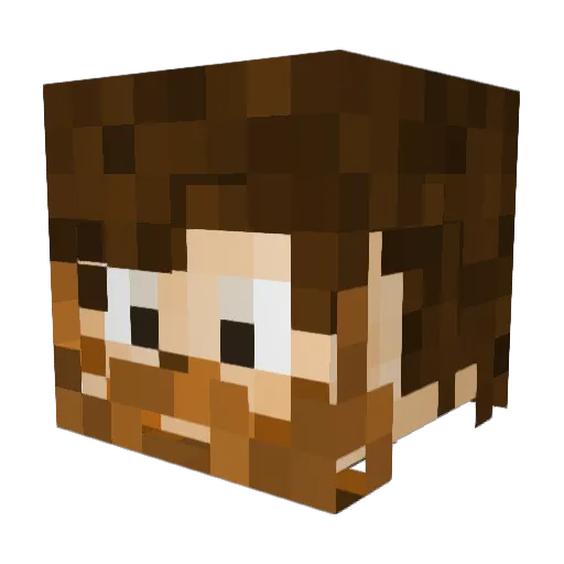maxpower300 Minecraft avatar head, 3D render