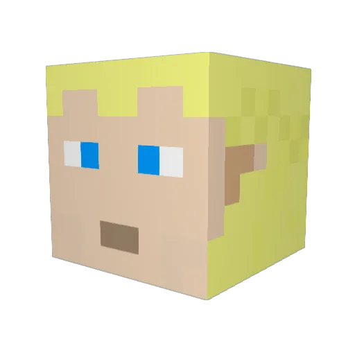 maxrocks1602 Minecraft avatar head, 3D render