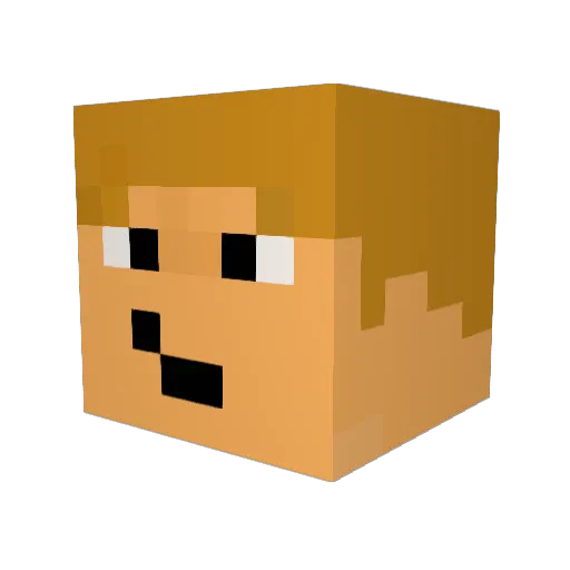 maxscho99 Minecraft avatar head, 3D render