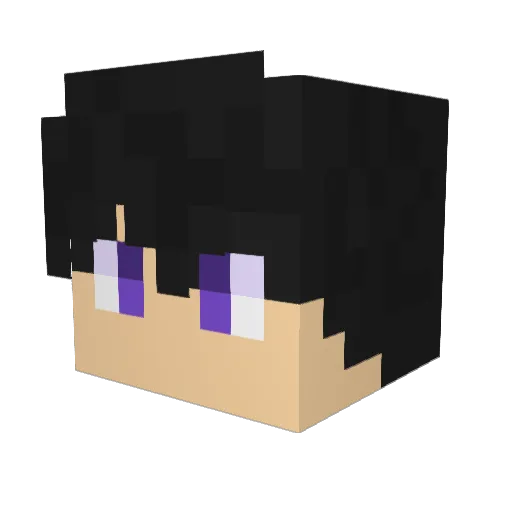 maxsic Minecraft avatar head, 3D render