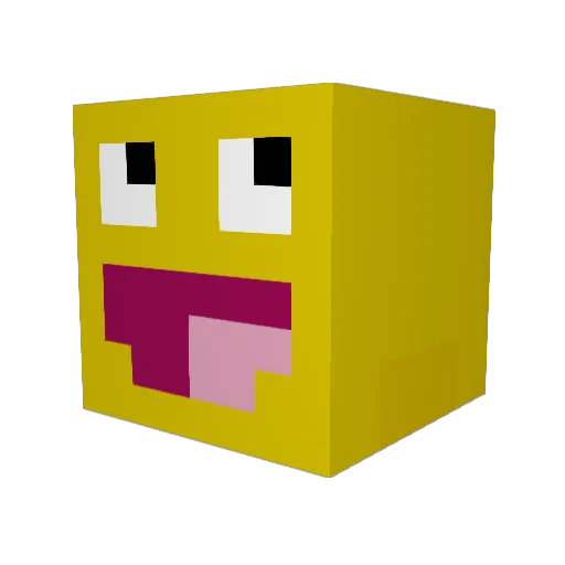 maxtaguchi Minecraft avatar head, 3D render