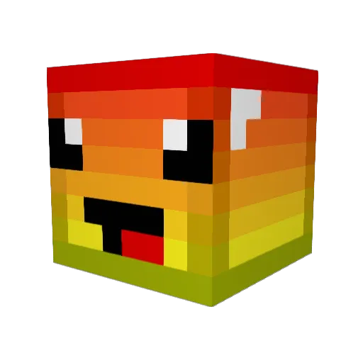 maxtiime Minecraft avatar head, 3D render