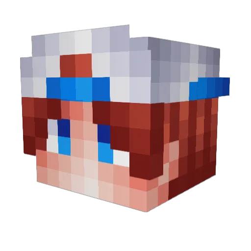 maxtop1gg Minecraft avatar head, 3D render