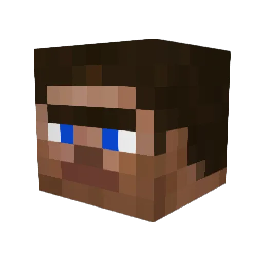maxval Minecraft avatar head, 3D render