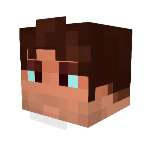 maxvinh Minecraft avatar head, 3D render