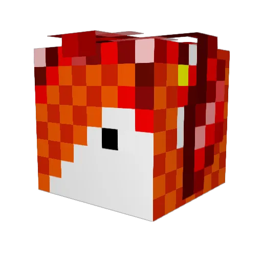 maxwell827 Minecraft avatar head, 3D render