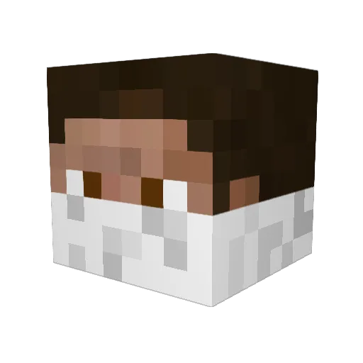 maxwellx1968 Minecraft avatar head, 3D render