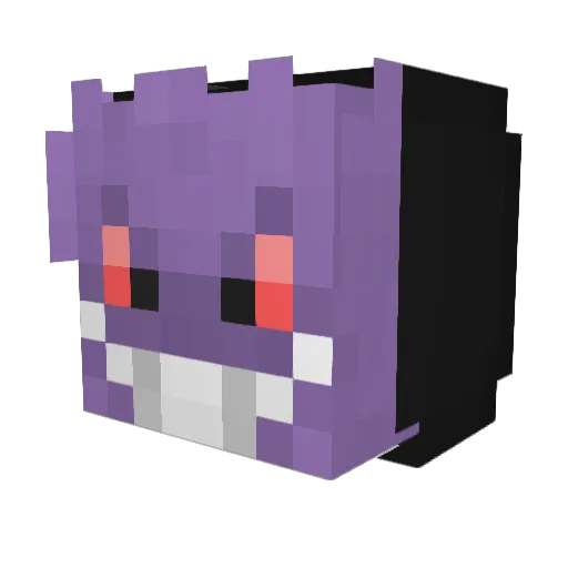 maxxysnap Minecraft avatar head, 3D render