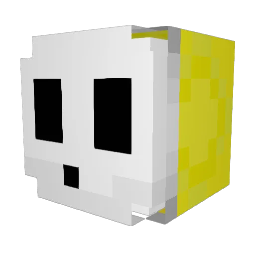 maxybbb Minecraft avatar head, 3D render