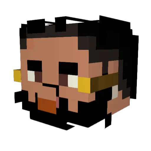 maxyboyzo Minecraft avatar head, 3D render