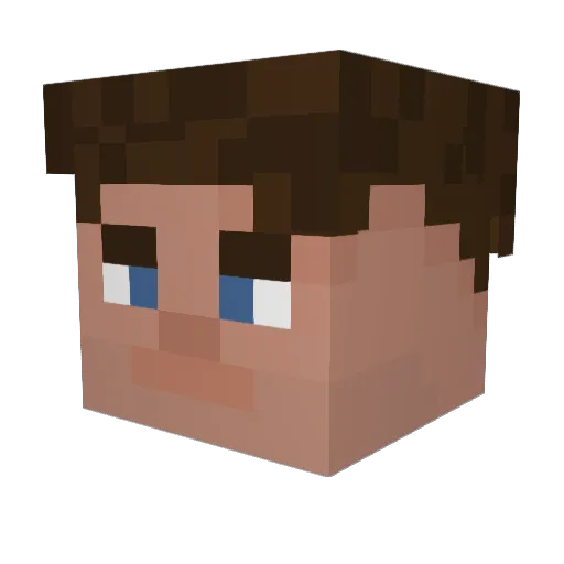maxybutt Minecraft avatar head, 3D render