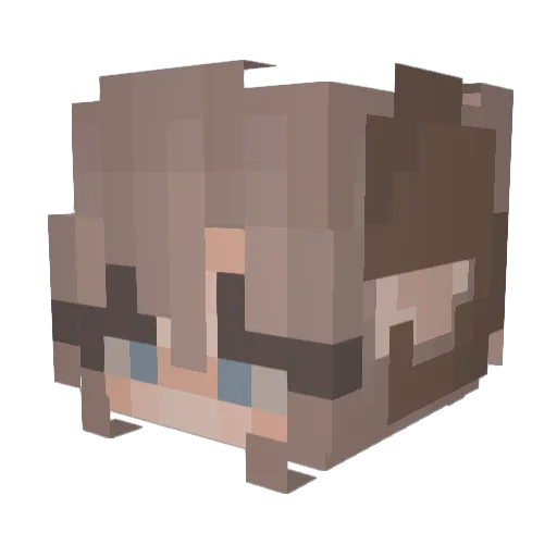 maxyluvshoes Minecraft avatar head, 3D render