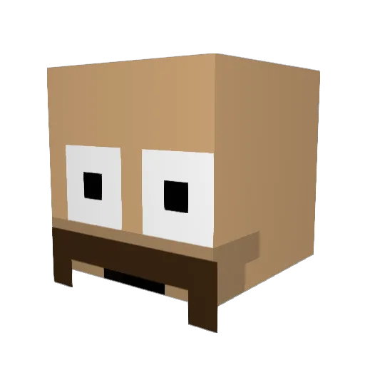 maxypooh999 Minecraft avatar head, 3D render