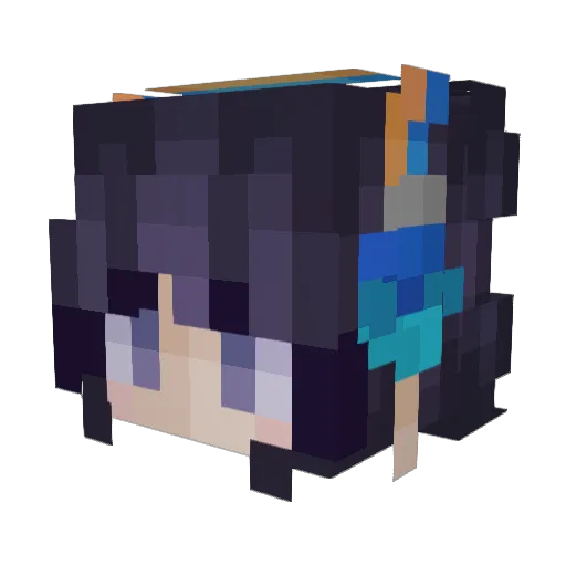 may8559 Minecraft avatar head, 3D render